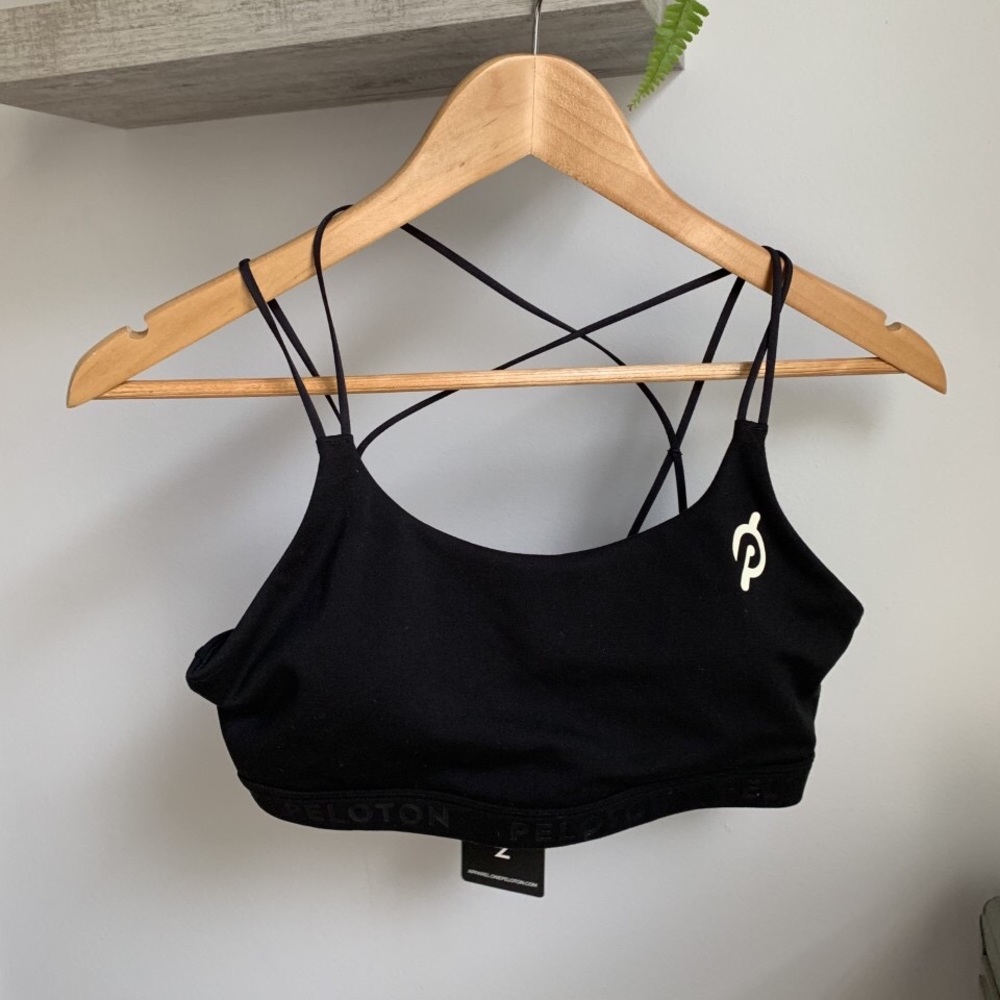 PELOTON Black Sports Bra